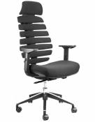 Kancelářská židle Node Kancelářská židle FISH BONES PDH černý plast, černá 26-60